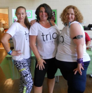 Trio Fitness. Samantha is on the right